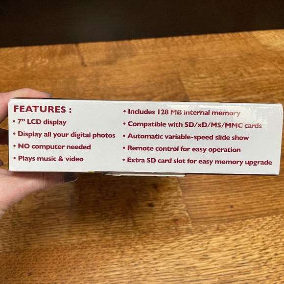 OptiPix Digital picture frame-NIB - Picture 5 of 5